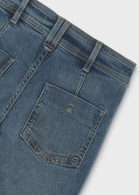 Pantalón vaquero wide leg chica