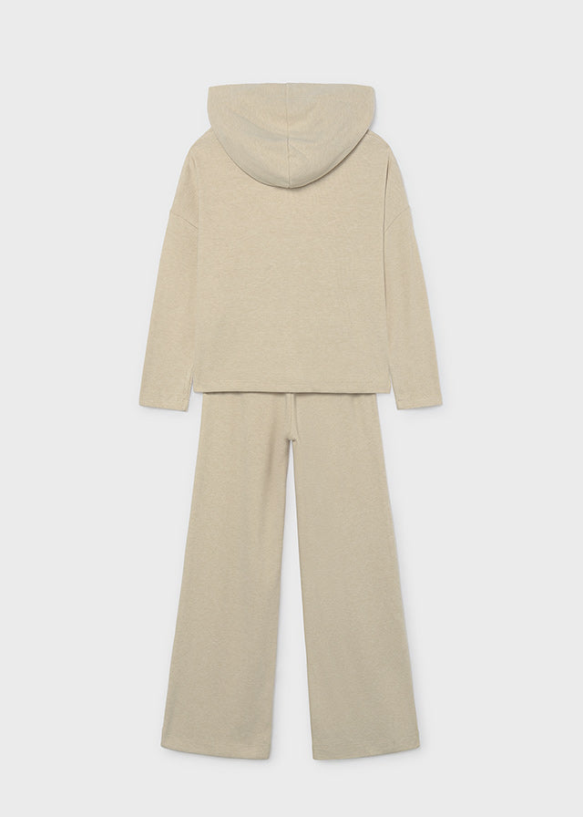 Conjunto pantalón y sudadera capucha chica