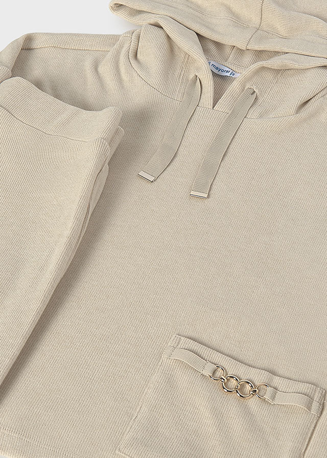 Conjunto pantalón y sudadera capucha chica