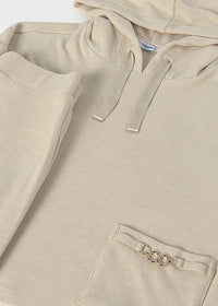 Conjunto pantalón y sudadera capucha chica