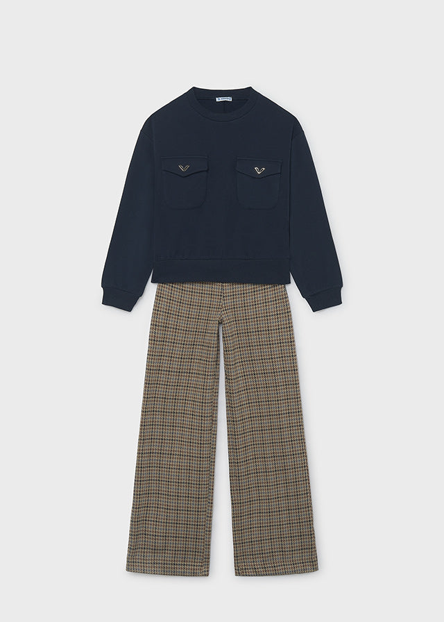 Conjunto sudadera y pantalón chica