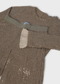 Conjunto pantalón y camiseta lentejuelas chica