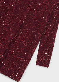 Vestido terciopelo lentejuelas chica