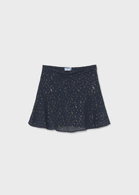 Falda gasa estampada chica