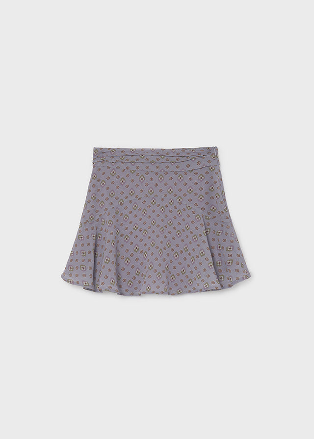 Falda gasa estampada chica
