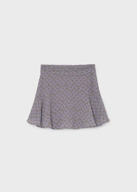 Falda gasa estampada chica