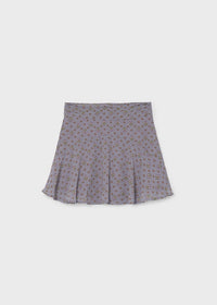 Falda gasa estampada chica