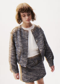 Falda pantalón tweed chica