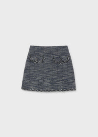 Falda pantalón tweed chica