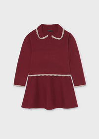 Conjunto falda y polo tricot chica