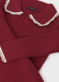 Conjunto falda y polo tricot chica