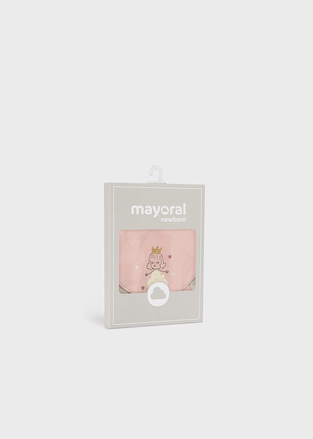 Set 2 baberos impermeables con cinta para chupete bebé