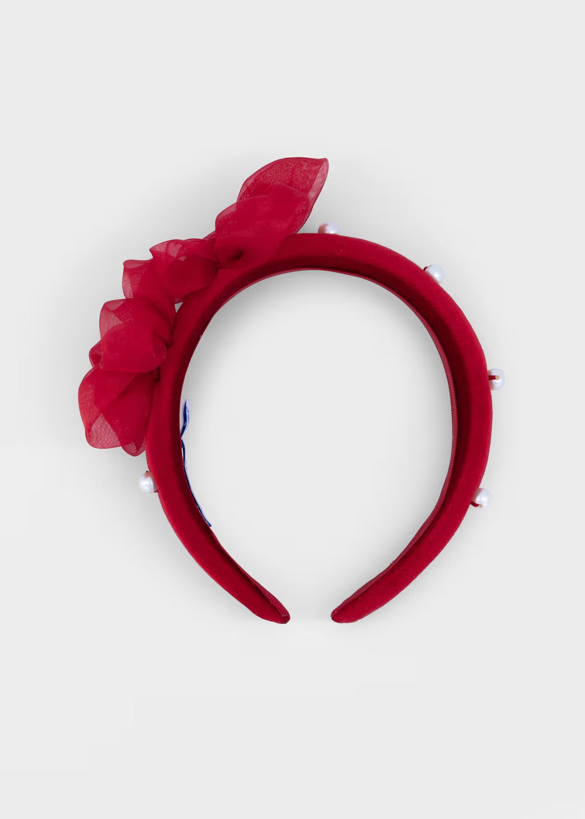 Diadema terciopelo flores niña
