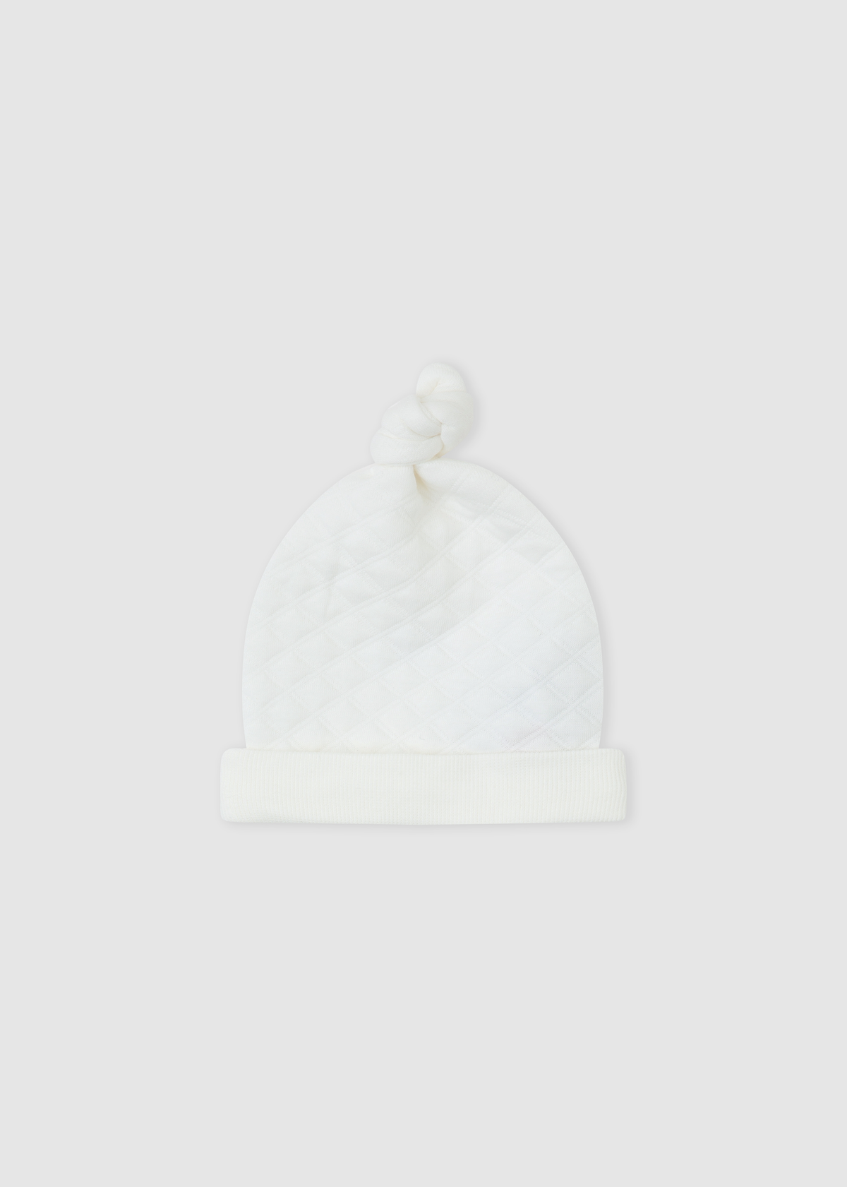 Gorro acolchado blanco