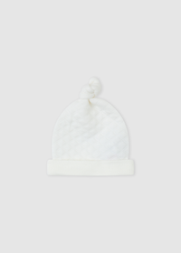 Gorro acolchado blanco