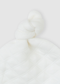 Gorro acolchado blanco