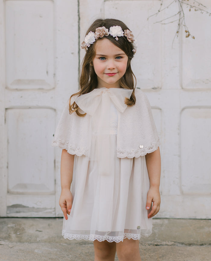 Vestido bicolor tul