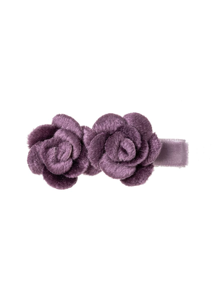 Clip pico-pato terciopelo 2 flores velvet