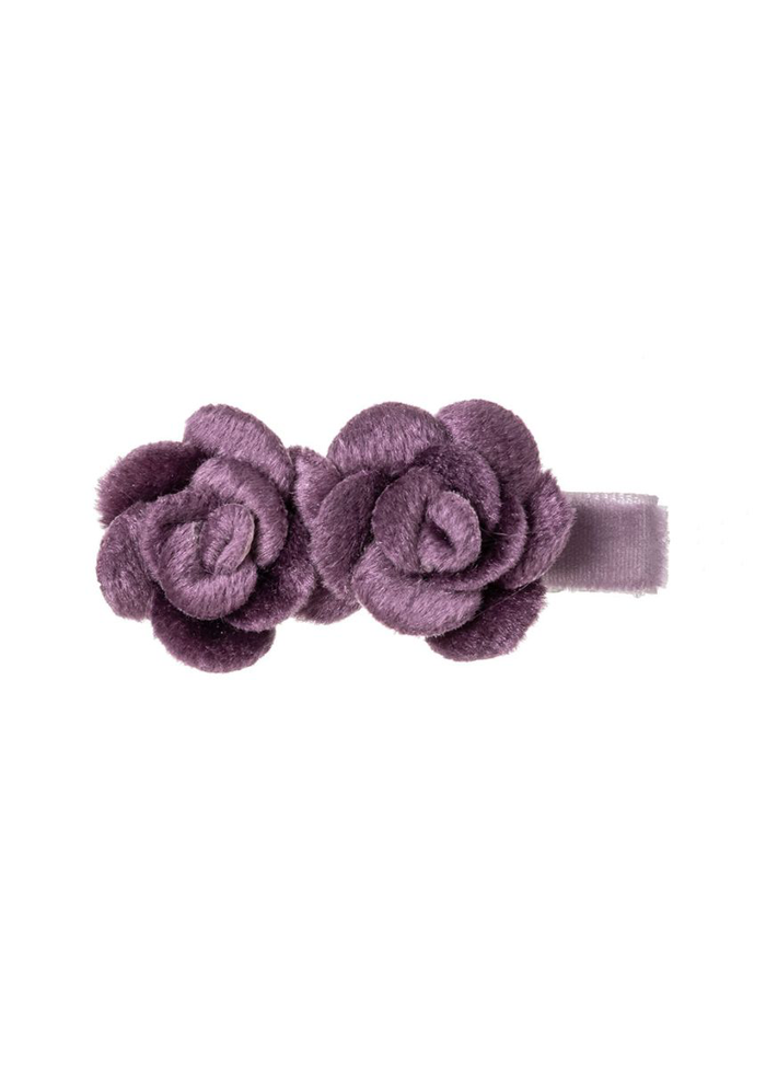 Clip pico-pato terciopelo 2 flores velvet