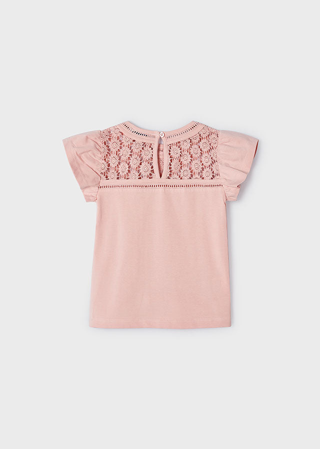 Camiseta encaje niña