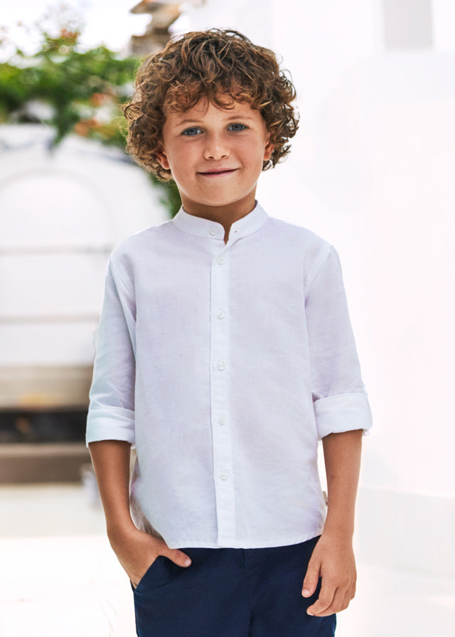 Camisa manga larga mao lino niño