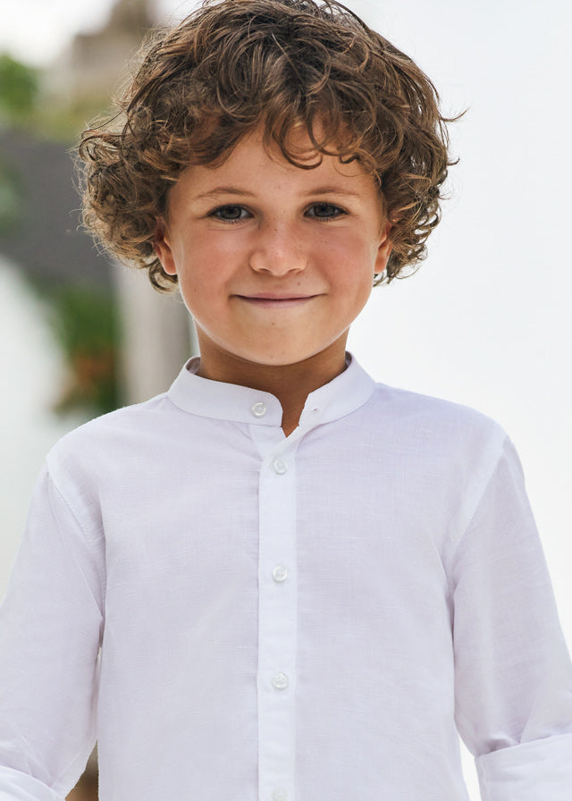 Camisa manga larga mao lino niño