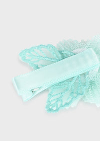 Pinza flor tul bebé