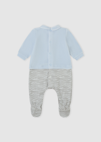 Pelele tunosado azul zebra