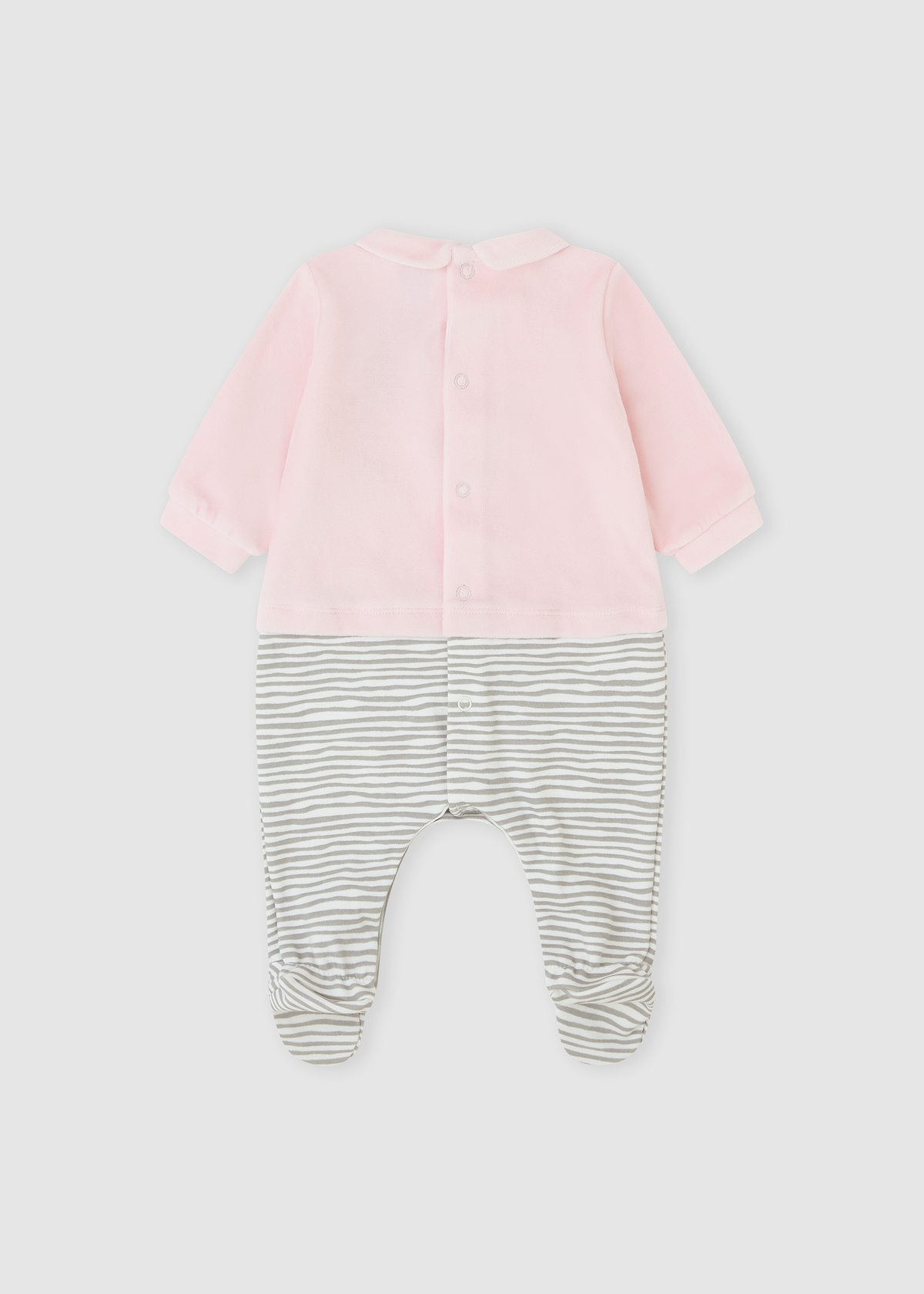 Pelele tunosado pétalo zebra