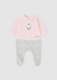 Pelele tunosado pétalo zebra