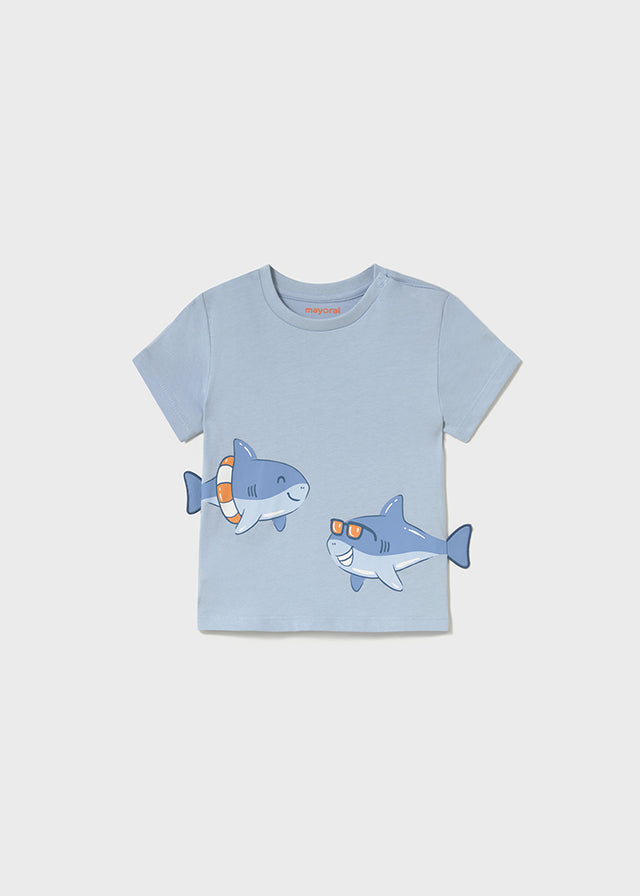 Camiseta interactiva animales bebé