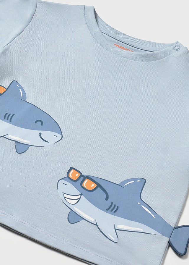 Camiseta interactiva animales bebé