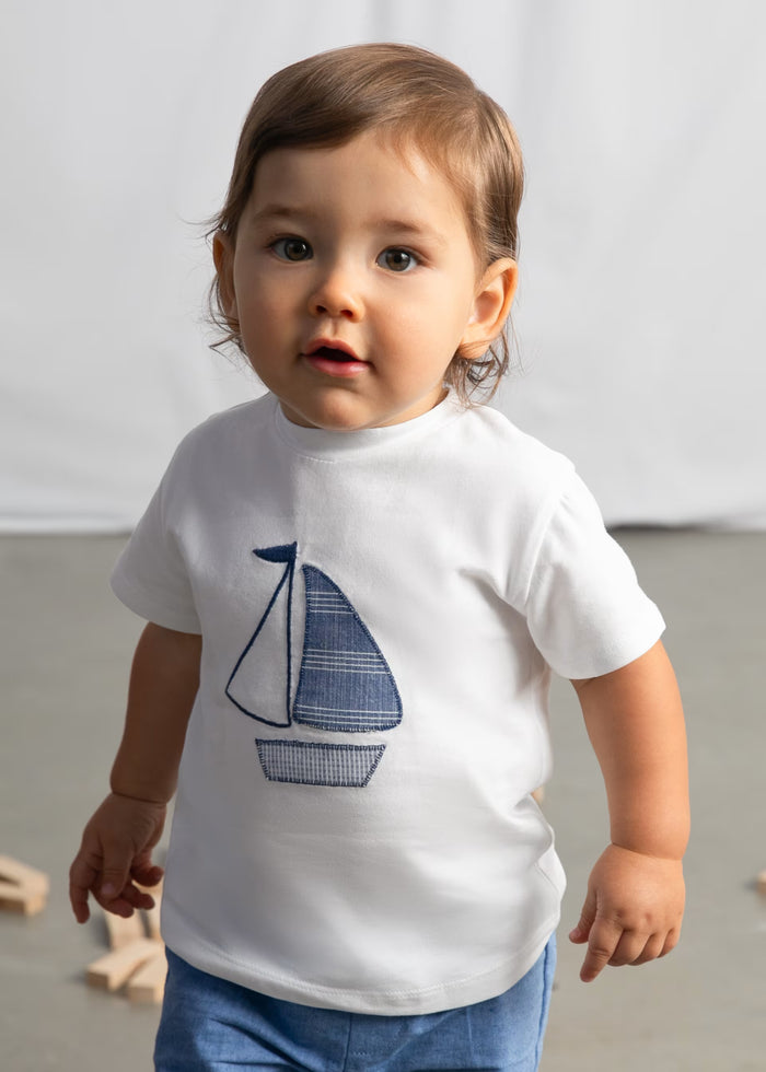 Camiseta barco bebé