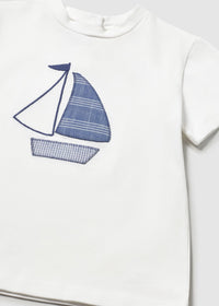 Camiseta barco bebé