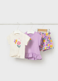 Conjunto 3 piezas con pantalón bebé