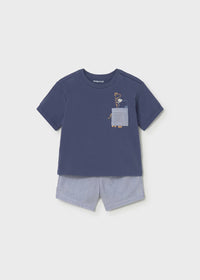 Conjunto bermuda y camiseta bebé