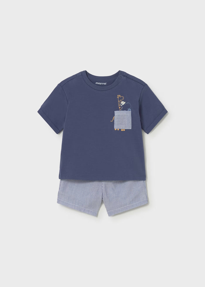 Conjunto bermuda y camiseta bebé