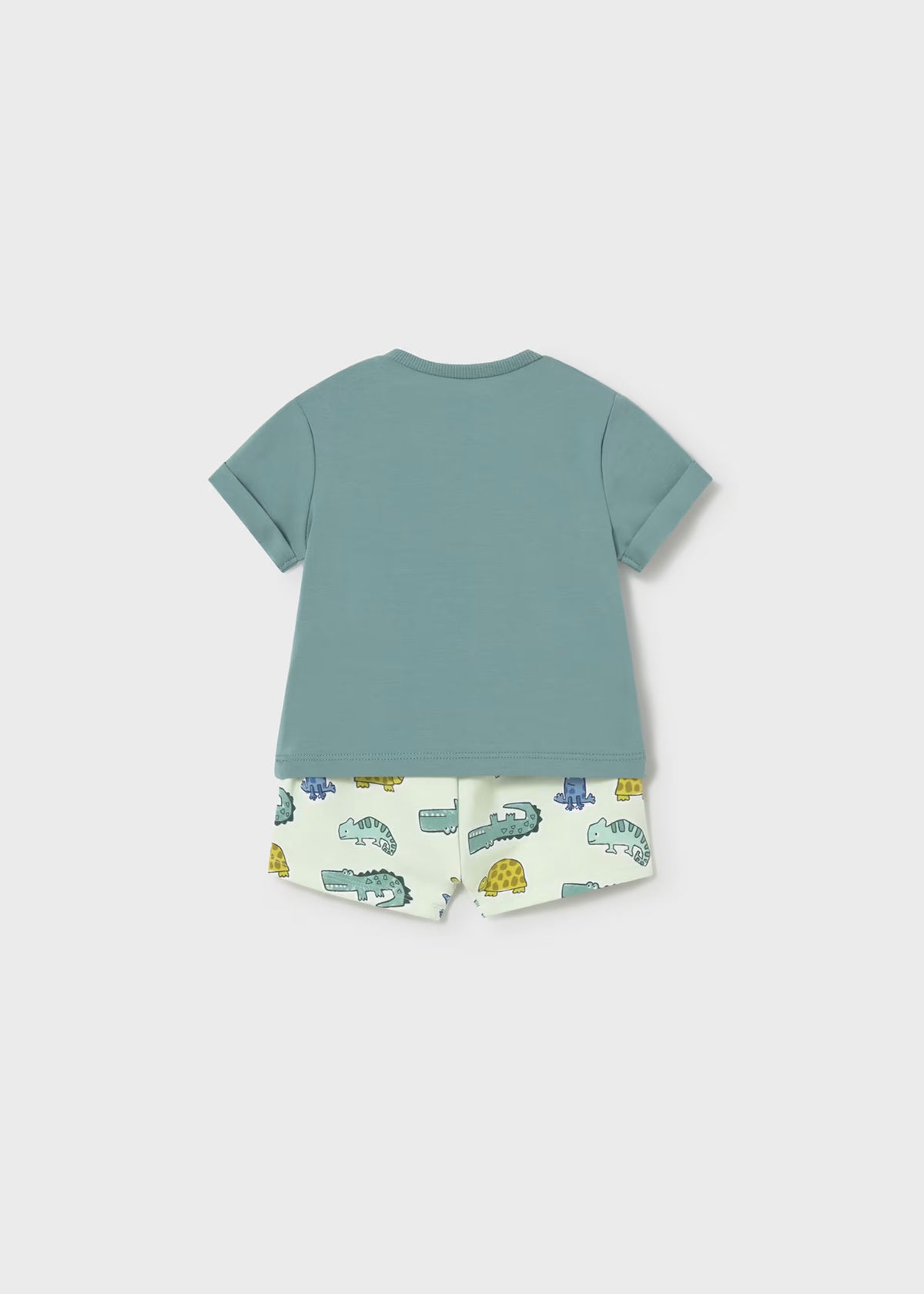 Conjunto pantalón corto estampado y camiseta recién nacido