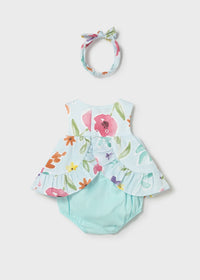 Conjunto 3 piezas con diadema recién nacida