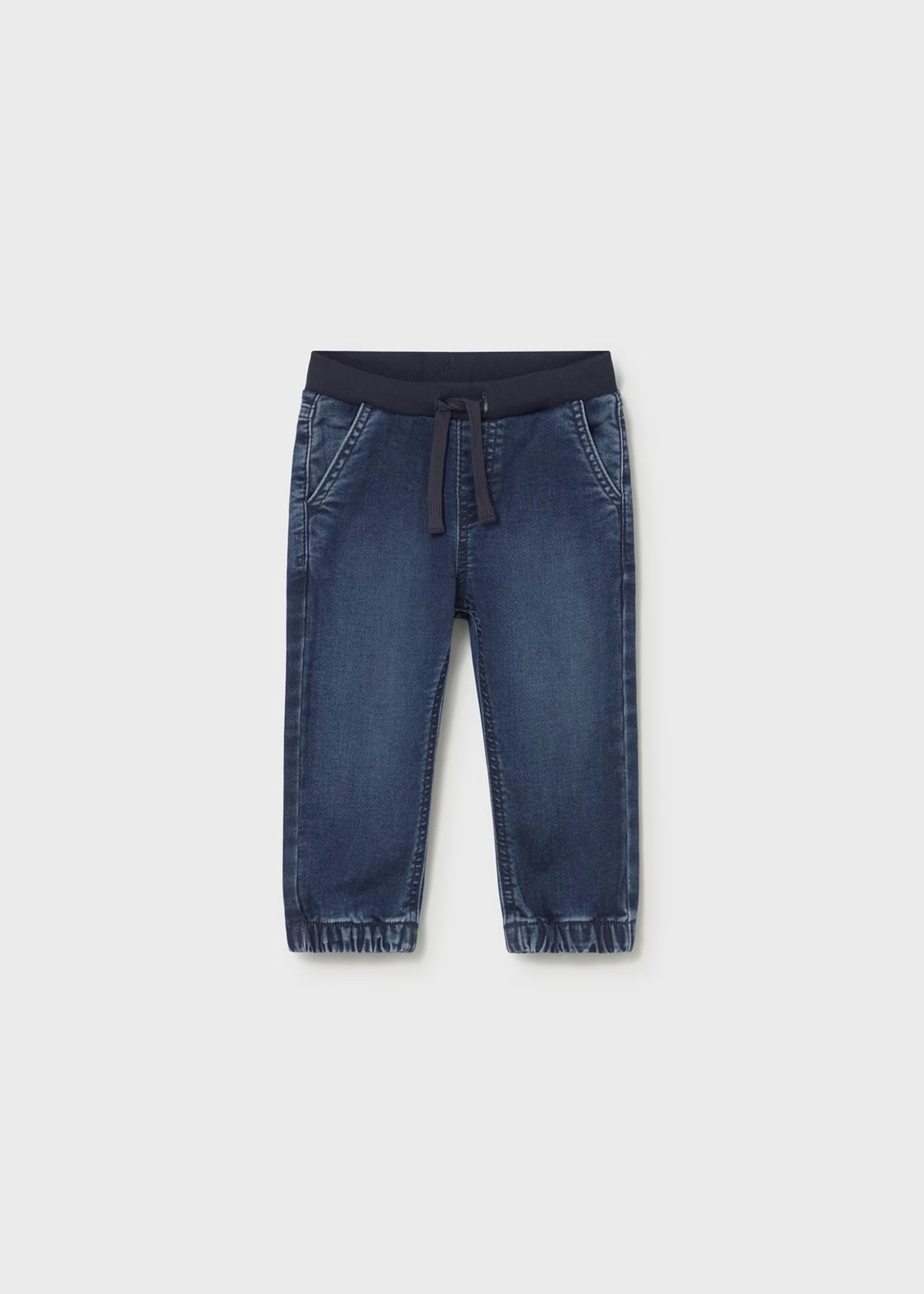 Pantalón vaquero cinturilla elástica bebé