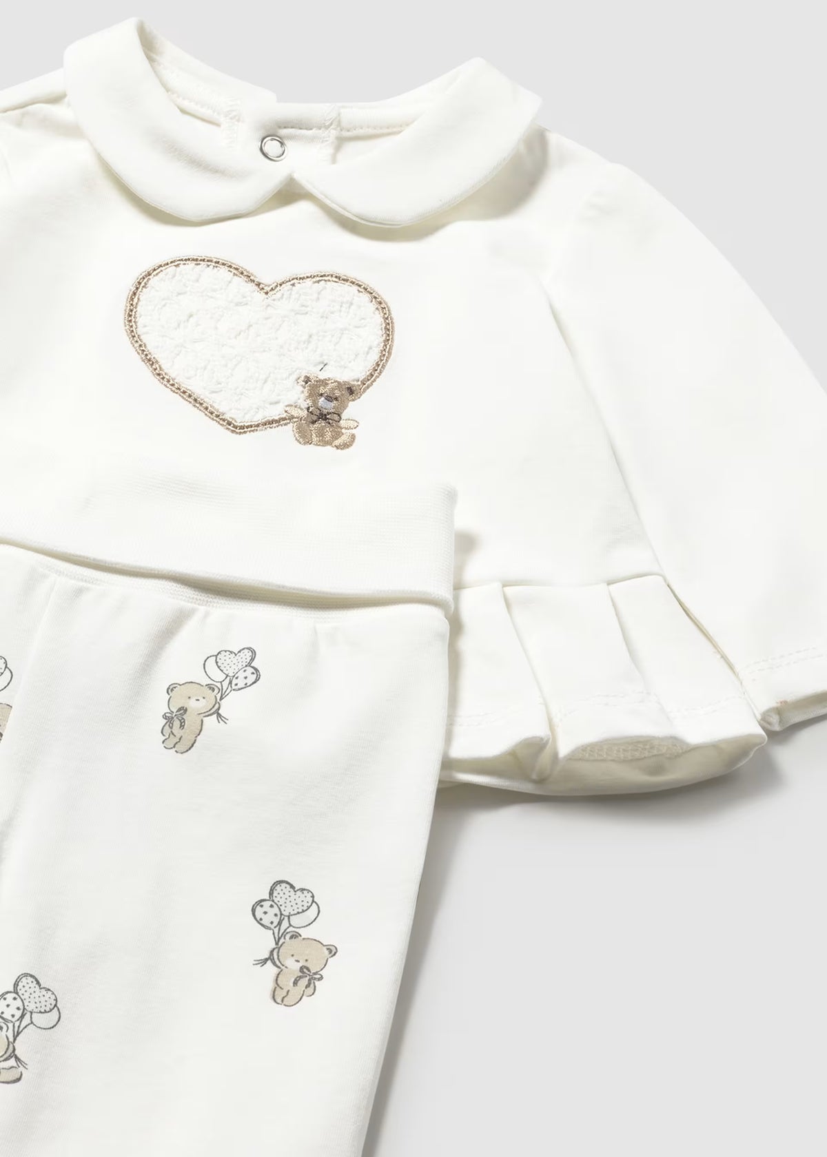Conjunto polaina y camiseta manga larga recién nacida