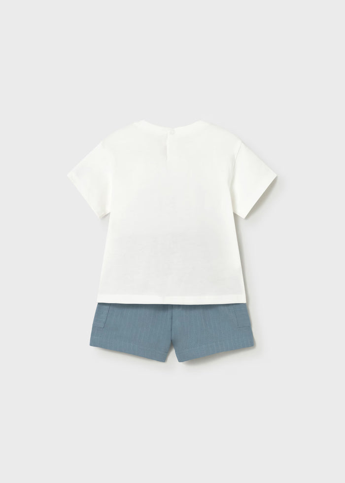 Conjunto pantalón y camiseta animalitos bebé