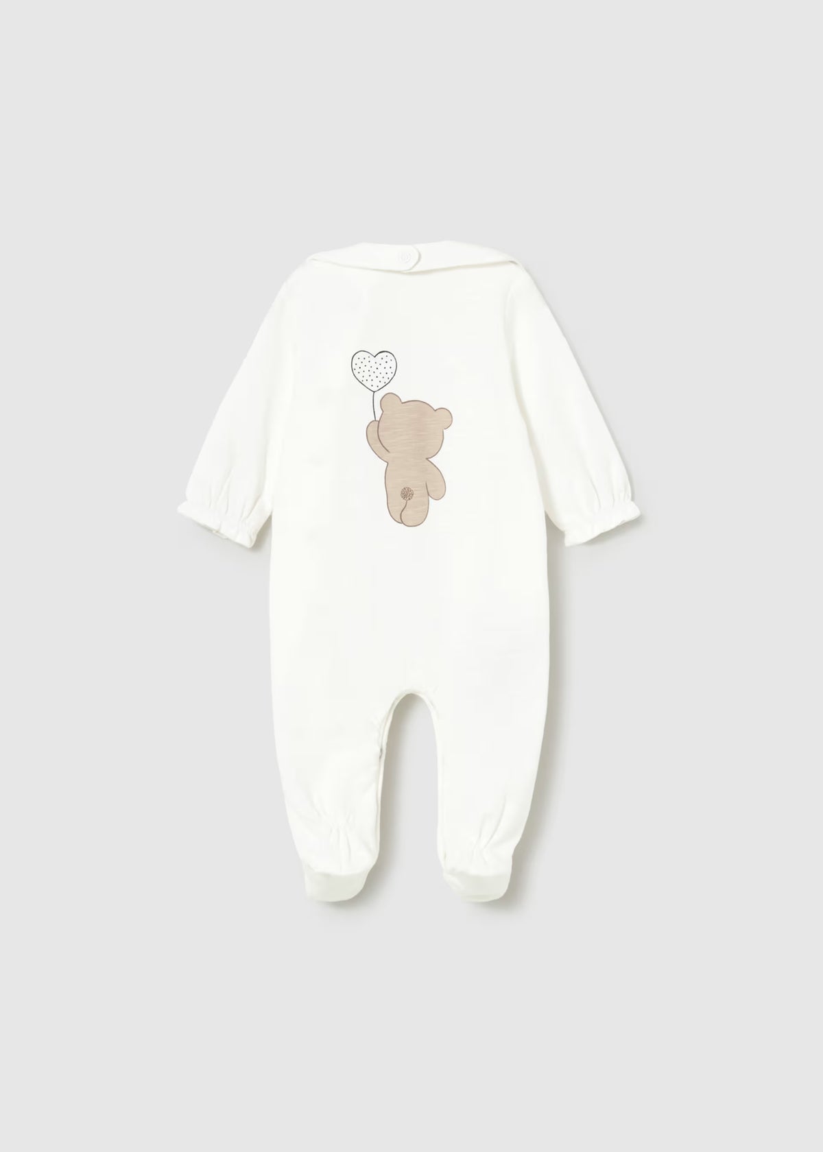 Pijama largo con babero recién nacida