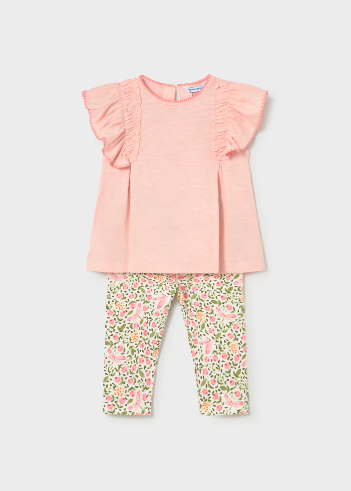 Conjunto legging estampado y camiseta bebé