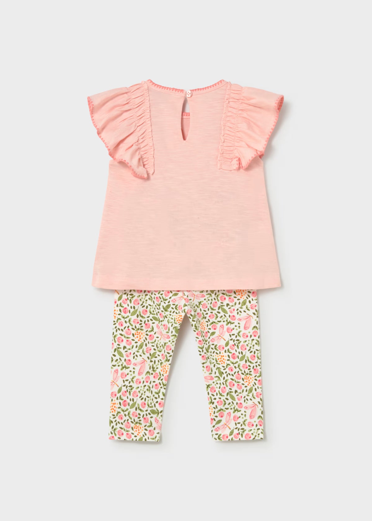 Conjunto legging estampado y camiseta bebé