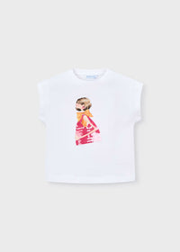 Camiseta estampado muñeca niña