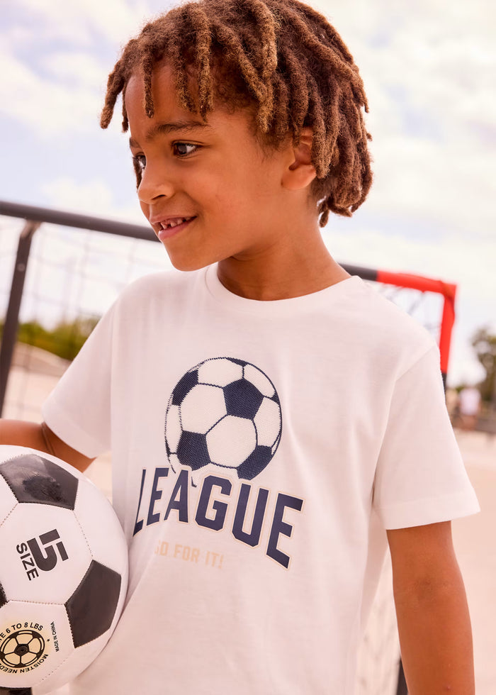 Camiseta estampado fútbol niño