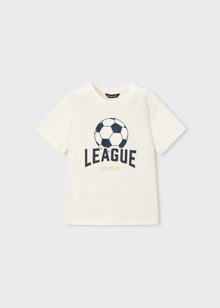 Camiseta estampado fútbol niño