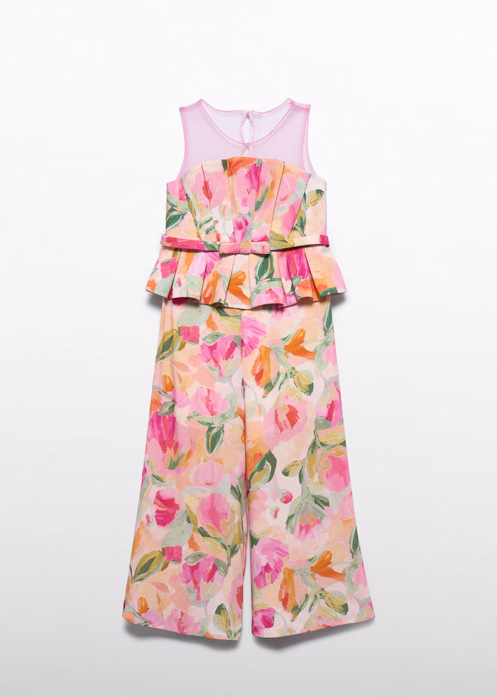 Mono largo estampado para niña, color fucsia – vista 2 – Tía Mía
