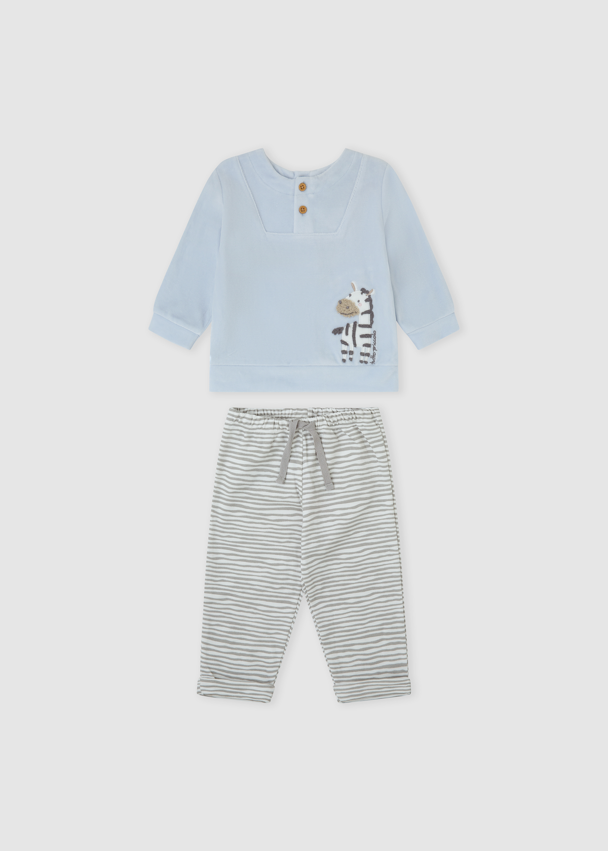 Conjunto tunosado azul zebra